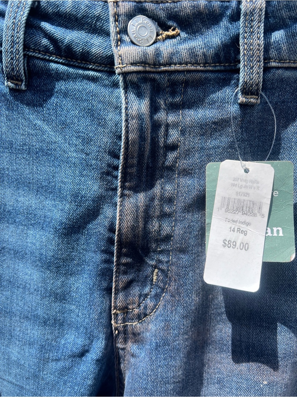 L.L.Bean classic 207 Vintage wide leg boho Coastal Grandmother High Rise Jeans - Picture 4 of 13